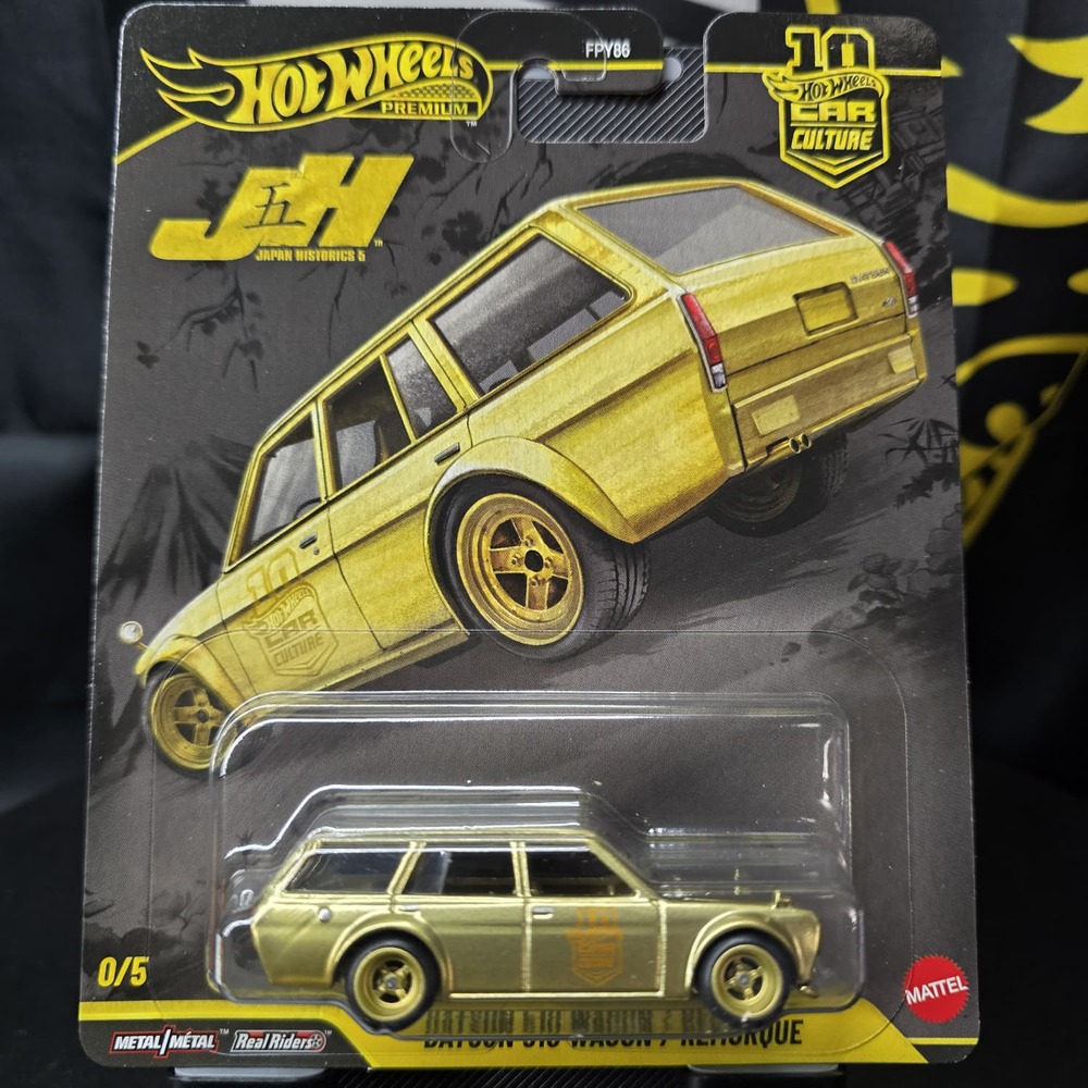 2026 Hot Wheels Japan Historics 5 Datsun 510 Wagon Gold Chase 0/5 JKF14